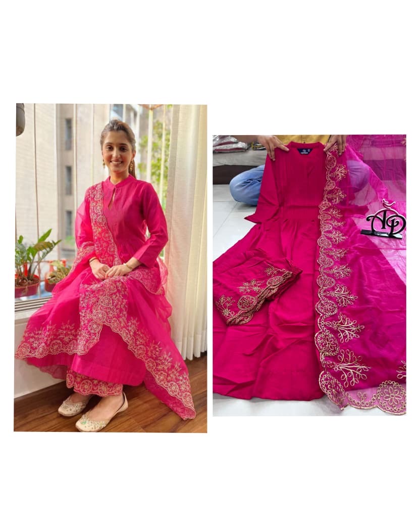 Cotton silk suit